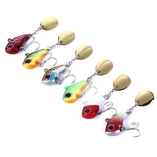Metal Ice Mini Bait Jigging Lead Fish Spinner Fishing Lure VIB(9g 14g 16g 21g)