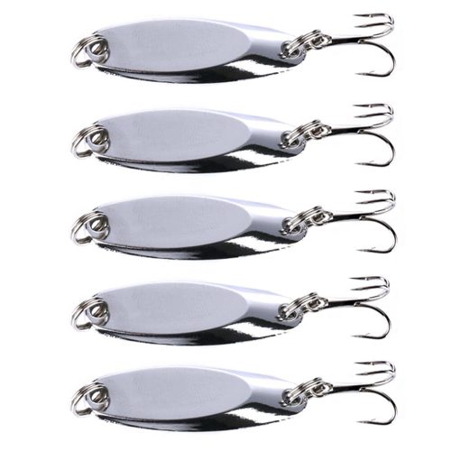 Professional Casting Metal Spoon Lure - Long Range Falling Design for Deep Water Bass Fishing - 4 inch Heavy Duty
