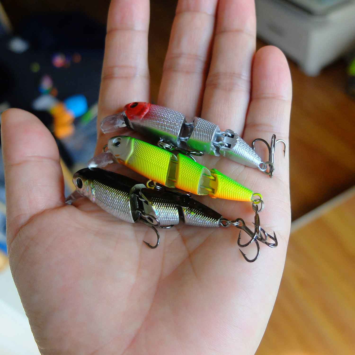 3-Segment Jointed Swimbait Fishing Lure – Realistic Minnow Hard Bait for Bass - Image 6