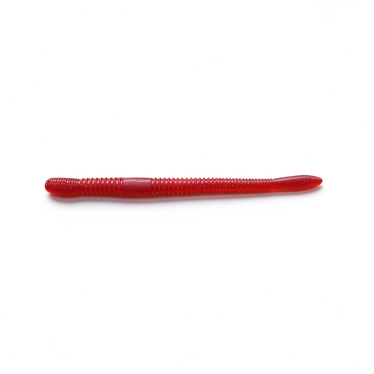 Red Plastic Fishing Worm | Slow Sinking Soft Bait for Rigging and Drop Shot Fishing